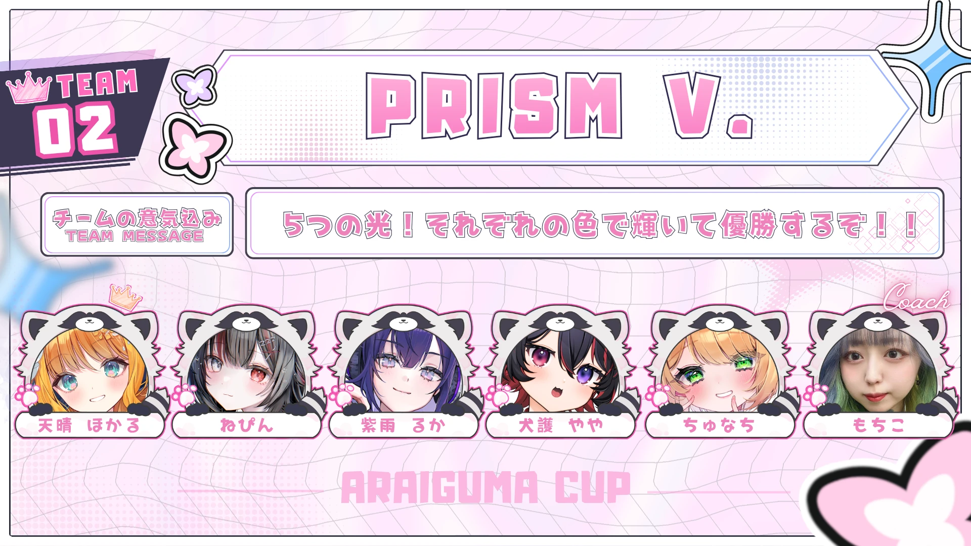 TEAM 02 PRISM V.のチーム紹介