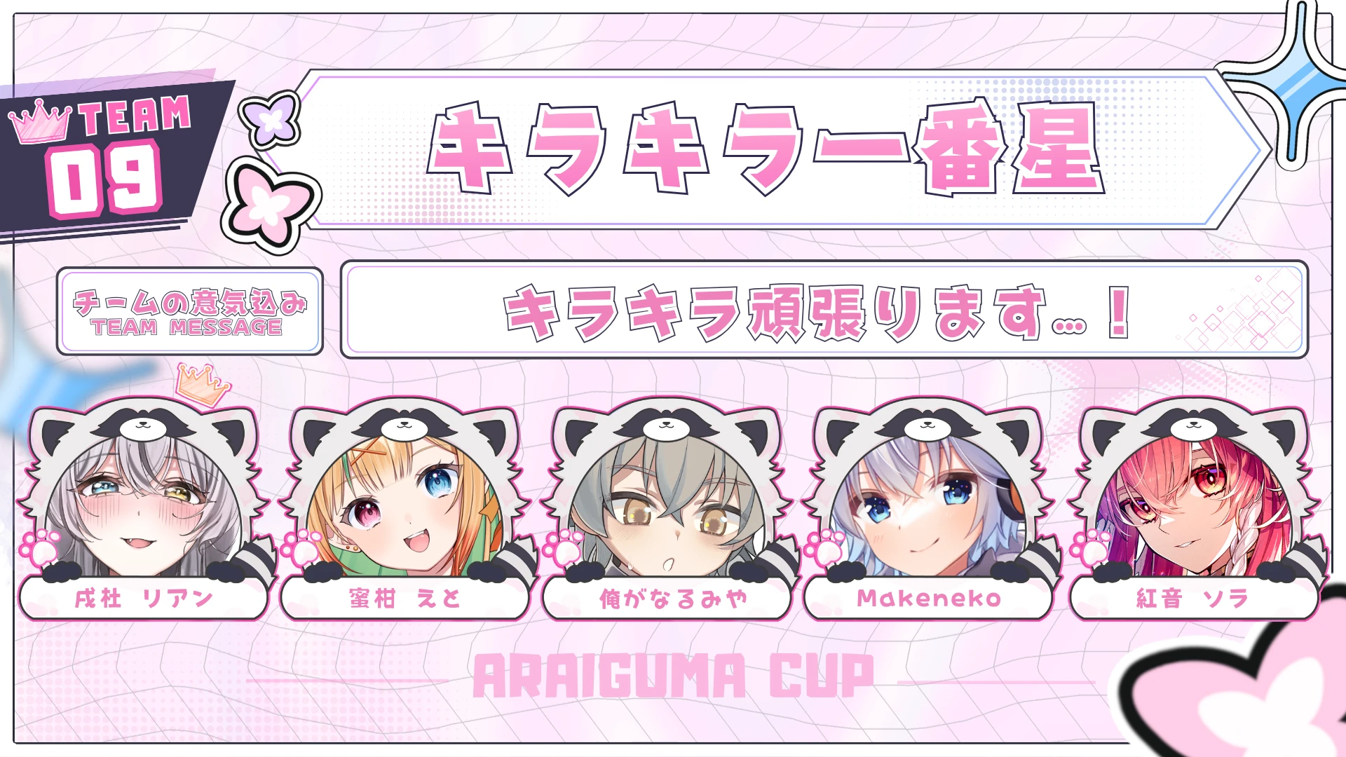 TEAM 09 キラキラ一番星のチーム紹介