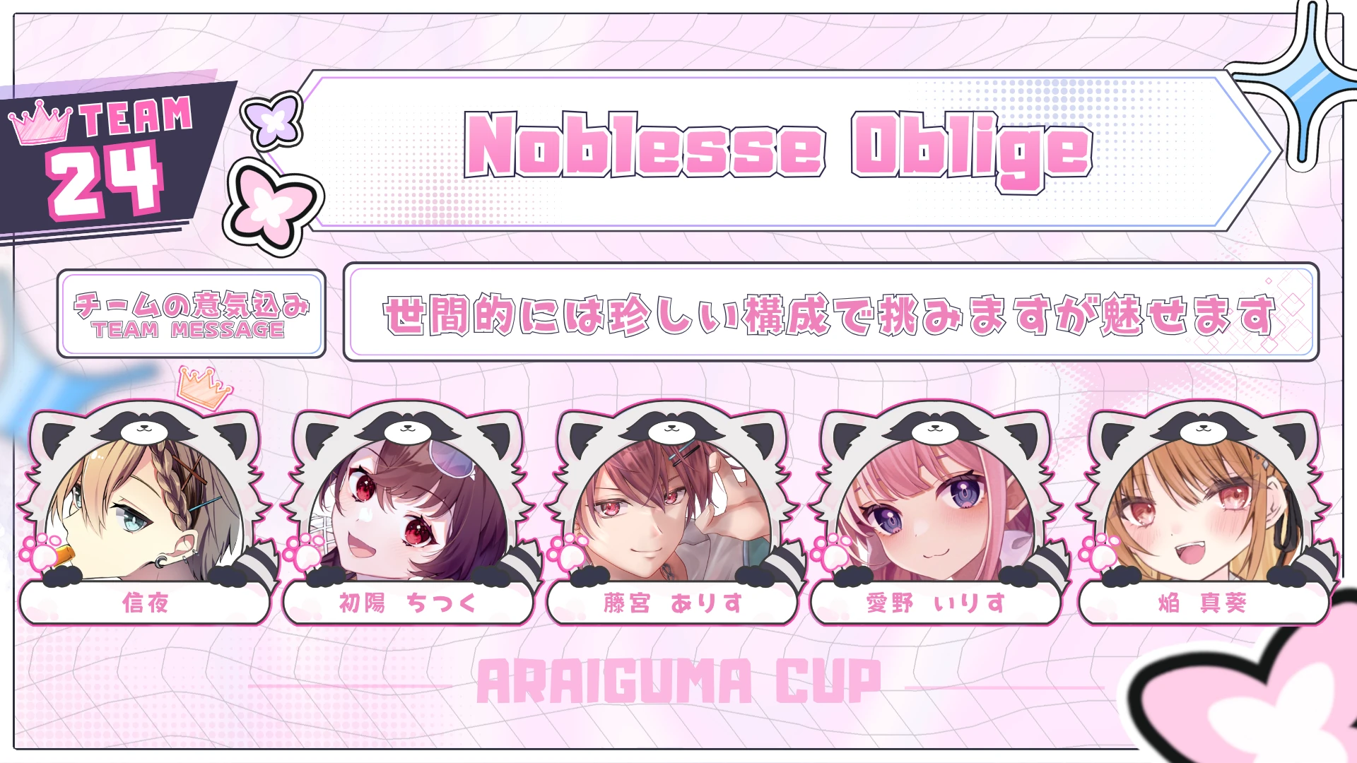 TEAM 24 Noblesse Obligeのチーム紹介